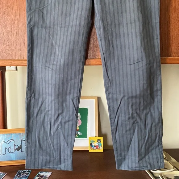 Anthropologie Plus Four stripe grey pants - Picture 3 of 11